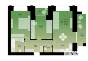 3-к квартира, вторичка, 67м2, 1/10 этаж