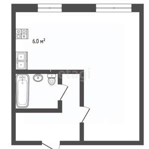 Студия квартира, вторичка, 29м2, 1/5 этаж