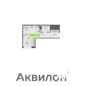 Студия квартира, вторичка, 33м2, 8/11 этаж