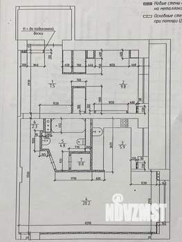 2-к квартира, вторичка, 51м2, 8/9 этаж