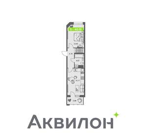 1-к квартира, вторичка, 40м2, 2/8 этаж