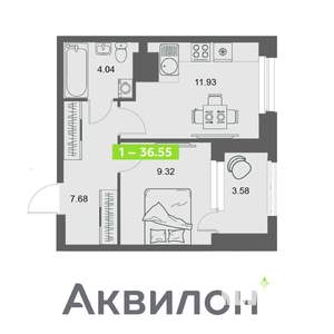 1-к квартира, вторичка, 37м2, 4/32 этаж