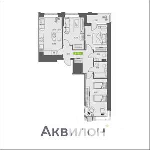 3-к квартира, вторичка, 72м2, 5/16 этаж