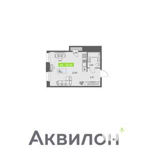 Студия квартира, вторичка, 32м2, 10/11 этаж