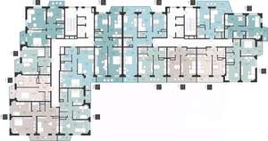 2-к квартира, строящийся дом, 65м2, 4/16 этаж