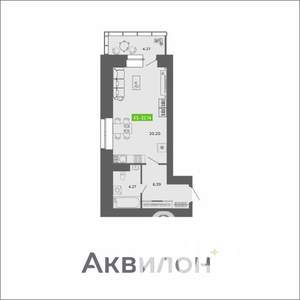 Студия квартира, вторичка, 32м2, 8/11 этаж