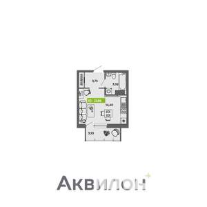 Студия квартира, вторичка, 24м2, 10/16 этаж