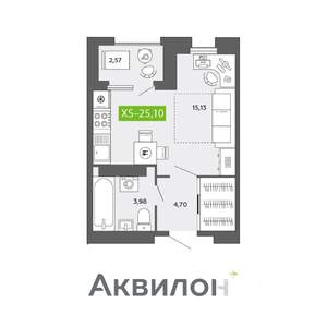 Студия квартира, вторичка, 25м2, 12/16 этаж