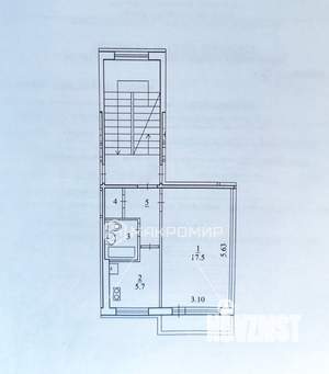 1-к квартира, вторичка, 31м2, 2/5 этаж