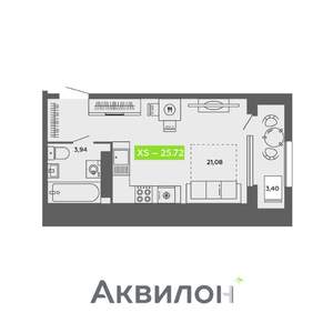 Студия квартира, вторичка, 26м2, 8/16 этаж