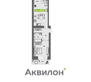 1-к квартира, вторичка, 47м2, 11/11 этаж