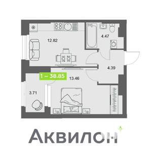 1-к квартира, вторичка, 39м2, 4/32 этаж
