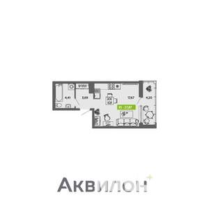 Студия квартира, вторичка, 28м2, 2/16 этаж