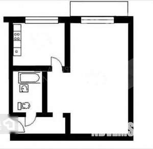 1-к квартира, вторичка, 31м2, 3/5 этаж