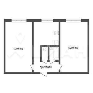 2-к квартира, вторичка, 43м2, 9/9 этаж