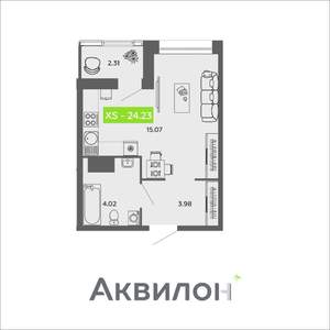 Студия квартира, вторичка, 24м2, 5/16 этаж