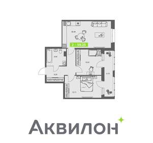 2-к квартира, вторичка, 59м2, 7/8 этаж