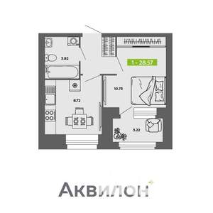 1-к квартира, вторичка, 29м2, 7/11 этаж