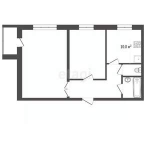 2-к квартира, вторичка, 56м2, 7/9 этаж