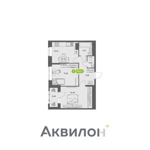 2-к квартира, вторичка, 49м2, 8/16 этаж