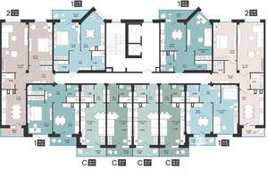2-к квартира, вторичка, 75м2, 2/13 этаж