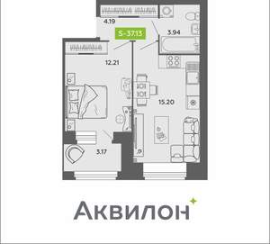 1-к квартира, вторичка, 37м2, 7/11 этаж