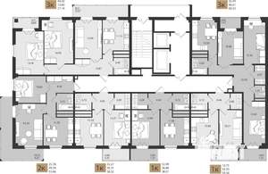 2-к квартира, вторичка, 54м2, 3/16 этаж