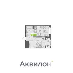 1-к квартира, вторичка, 35м2, 6/16 этаж