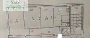3-к квартира, вторичка, 62м2, 7/9 этаж