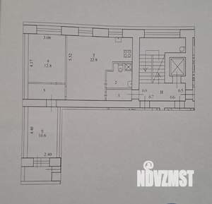 3-к квартира, вторичка, 57м2, 8/9 этаж