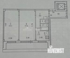 2-к квартира, вторичка, 44м2, 2/9 этаж