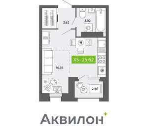 Студия квартира, вторичка, 26м2, 11/16 этаж
