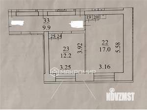 2-к квартира, вторичка, 30м2, 4/5 этаж