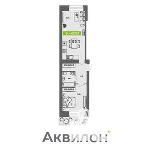 1-к квартира, вторичка, 47м2, 8/11 этаж