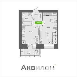 1-к квартира, вторичка, 34м2, 5/11 этаж