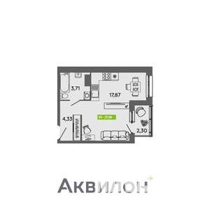 Студия квартира, вторичка, 27м2, 7/16 этаж