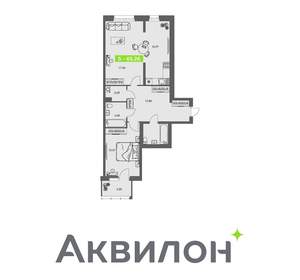 1-к квартира, вторичка, 65м2, 1/8 этаж