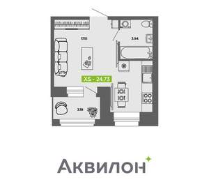 Студия квартира, вторичка, 25м2, 5/11 этаж