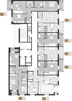 2-к квартира, вторичка, 58м2, 3/16 этаж