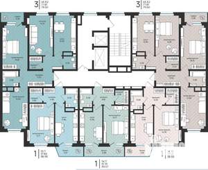1-к квартира, вторичка, 39м2, 4/16 этаж