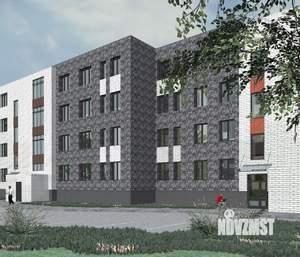 1-к квартира, строящийся дом, 42м2, 1/4 этаж