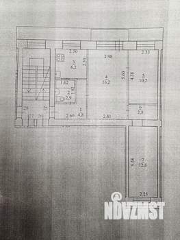 3-к квартира, вторичка, 56м2, 4/5 этаж