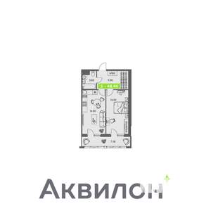 1-к квартира, вторичка, 48м2, 5/8 этаж