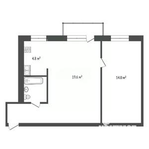 2-к квартира, вторичка, 46м2, 4/5 этаж