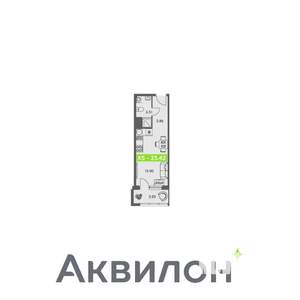 Студия квартира, строящийся дом, 23м2, 4/8 этаж