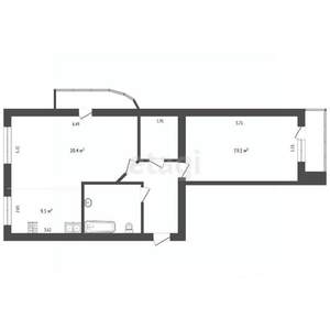 2-к квартира, вторичка, 68м2, 12/12 этаж