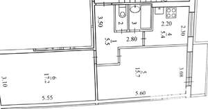 2-к квартира, вторичка, 47м2, 5/5 этаж