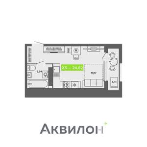 Студия квартира, вторичка, 25м2, 15/16 этаж