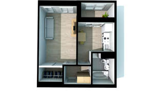 1-к квартира, вторичка, 32м2, 3/16 этаж