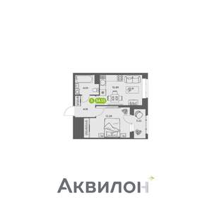 1-к квартира, вторичка, 35м2, 15/16 этаж